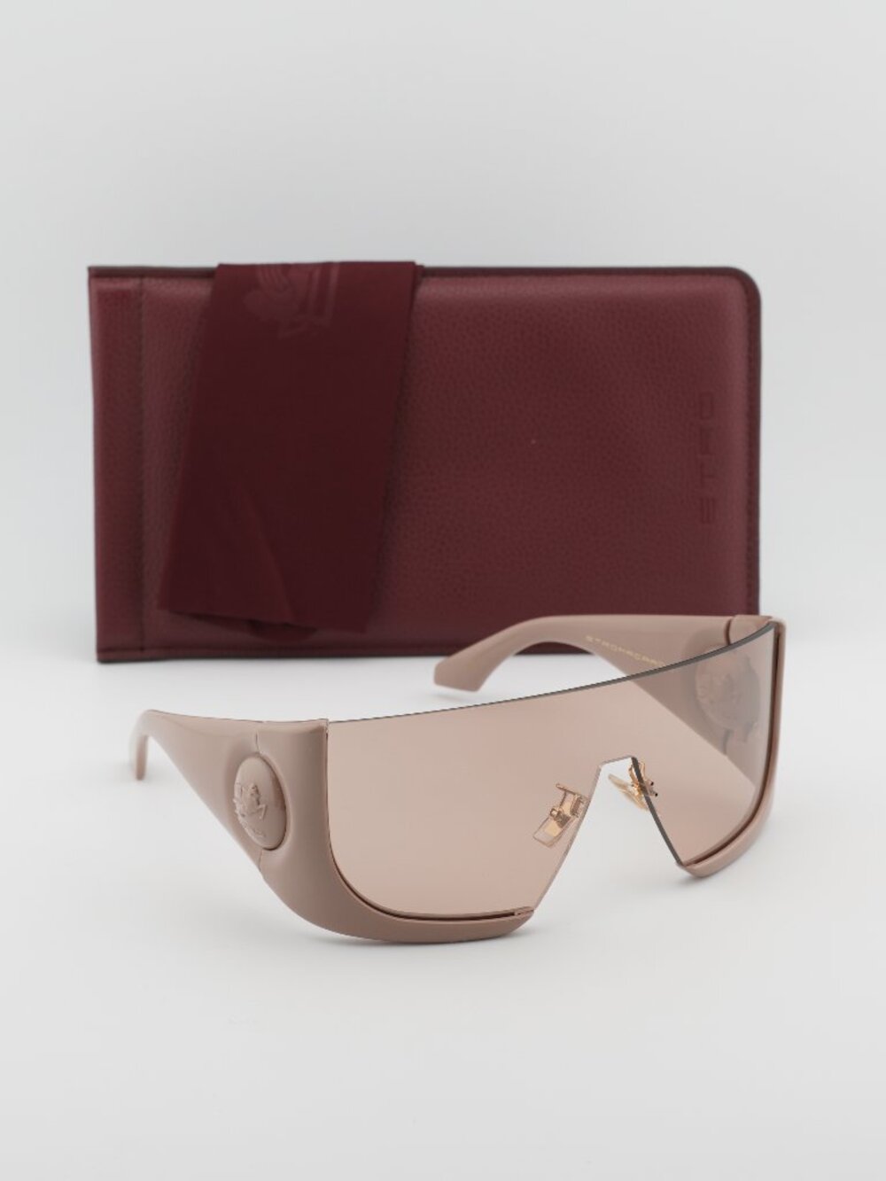 Etro ETROMACARON 0FWM 2S Shield Sunglasses - Nude / Pink